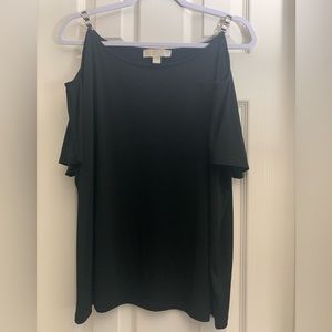 Michael Kors Black top cold shoulder XL